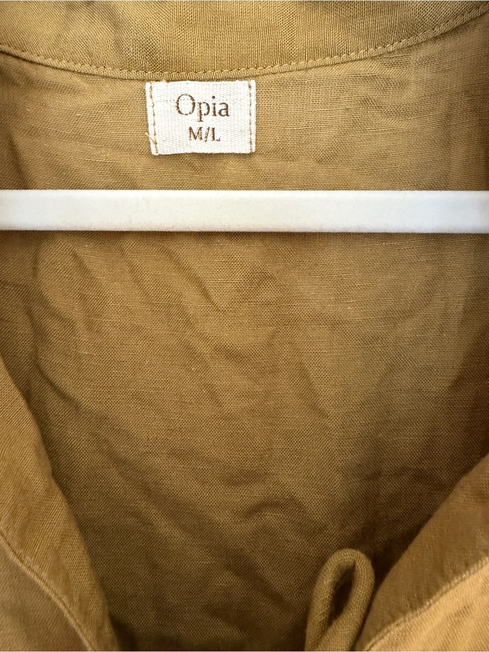 Opia Olive Tie-Front Maxi Dress - Picture 3 of 3